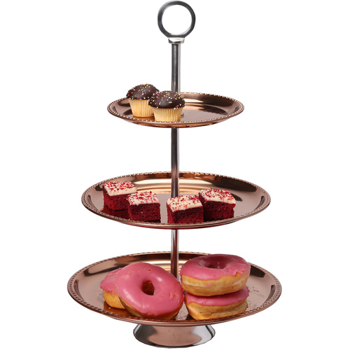 Cake Stand 3 Tier Copper  Cupcakes