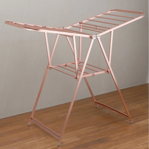 Clothes Airer A Frame All Aluminum Clothesline 19 Rails - 13m  Rose Gold 