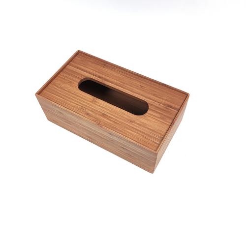 Bamboo Tissue Dispenser Box